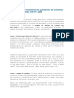 15 Etapas para La Implementación y Desarrollo de Un Sistema de Gestión de Calidad ISO 9001