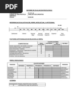 Informe Desaprobado Analista de Creditos