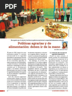 Políticas agrarias y de alimentación