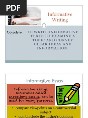 informative essay