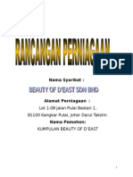 Rancangan Perniagaan Beauty of D'east