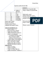 Notes 5.2 Periodic Tabl