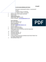 22-Sep-09 Mocrosoft Office Outlook Express Settings