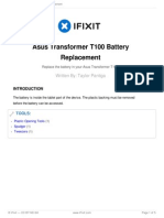 Asus Transformer T100 Battery Replacement: Written By: Taylor Pantiga