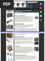 Beginners Tutorial For Modular Synthesizers