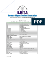 Book Request List From BMTA