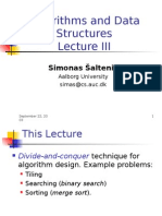 Algorithms and Data Structures: Simonas Šaltenis