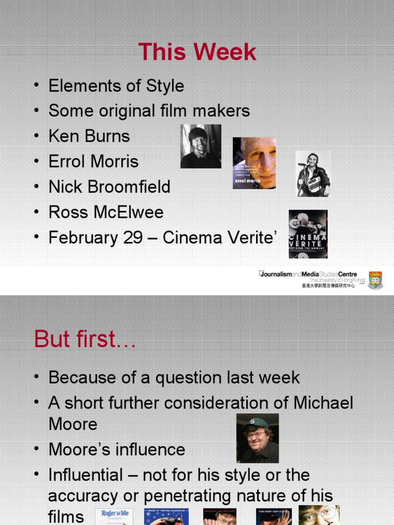Famous Documentary Filmmakers Ppt Documentary Film Unrest