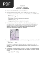 Tutorial 3 & 4 - Equilibria & Application of Rates and Equilibrium