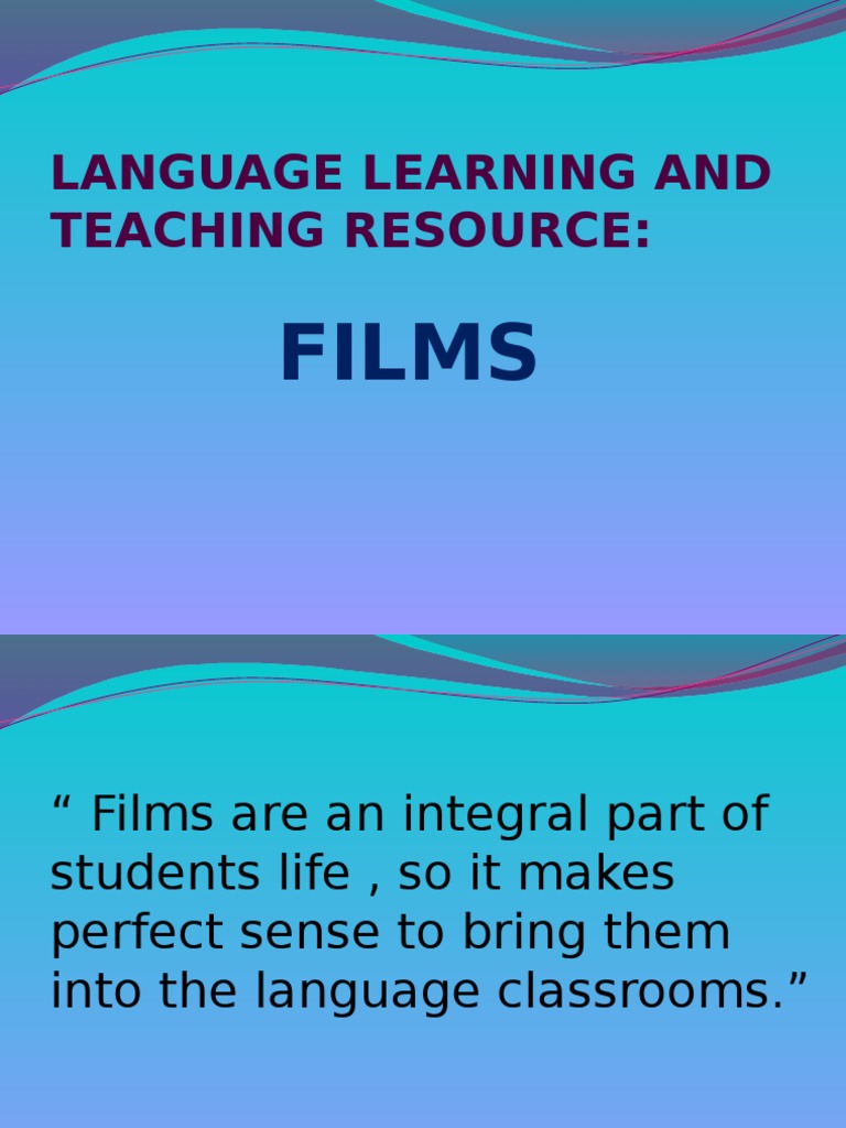 Language Learning and Teaching Resource:: Films | PDF