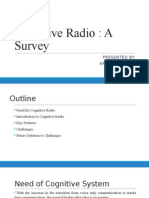 Cognitive Radio: A Survey: Presented By: Arpita Jaitawat