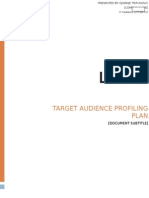 Target Audience Profiling Plan