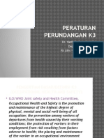 Peraturan Perundangan K3: Dr. Yanti Harjono H, MKM Departemen IKK-IKM FK UPN "Veteran" Jakarta