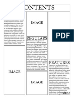 Contents Page Flatplan