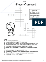 Lords Prayer Crossword