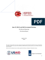 First Interim Report - ISFED Eng 2014