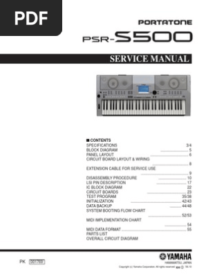 YAMAHA PSR-S500 ポータトーン シンセサイザー ヤマハ | PSR-S500 - ポータブルキーボード - 概要