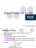 Equations of A Line