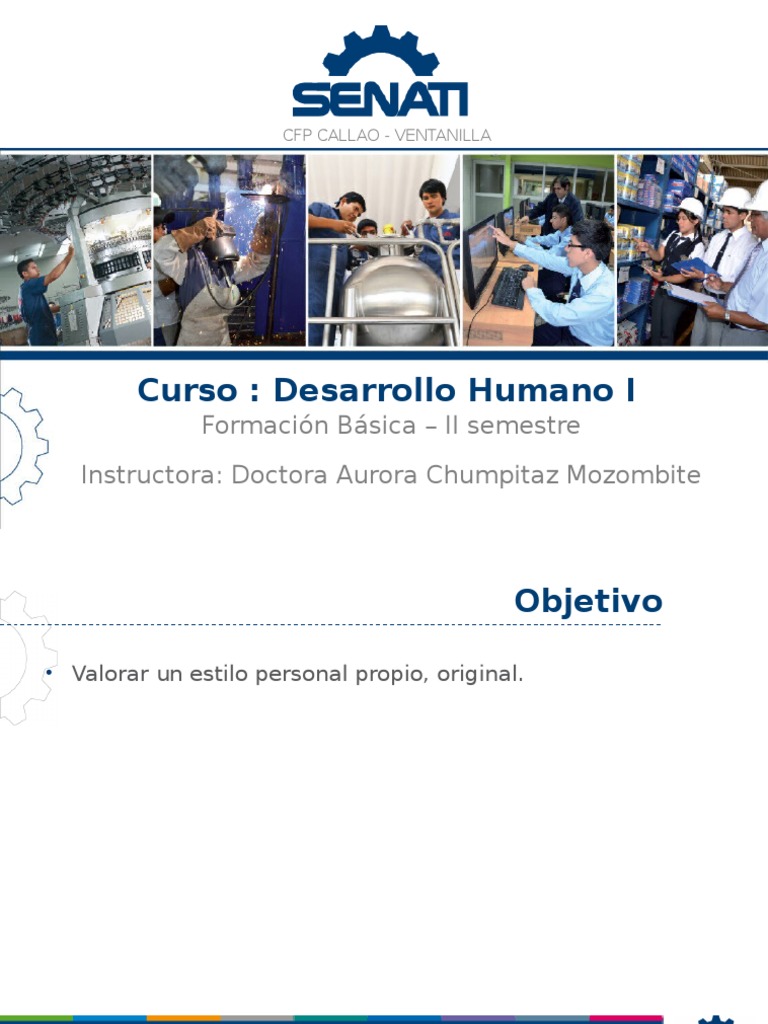 Desarrollo Humano en SENATI Ventanilla | PDF | Beso | Etiqueta