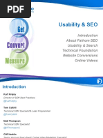 Usability and Search Engine Optimization