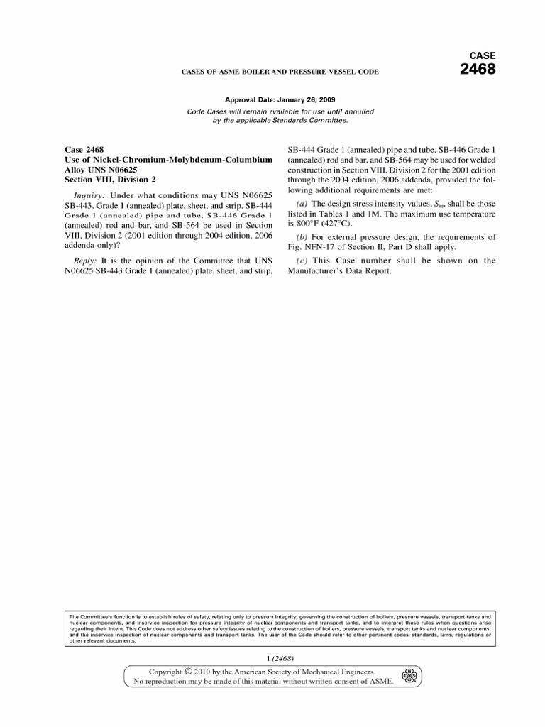 Code Case 2468 | PDF