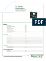 Comelit 5914C Data Sheet