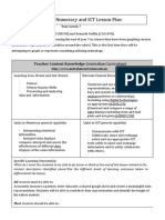 Integrated Numeracy and ICT Lesson Plan: Teacher Content Knowledge