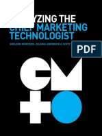 Analyzing the Chief Marketing Technologist | By Sheldon Monteiro (Chief Technology Officer), Hilding Anderson (Director, Research and Insights), and Scott Tang (Head of Global Consumer and Industry Research) 