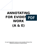 Annotating For Evidence Work