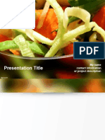 Vegetable PPT Template
