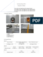 Laboratory Report No.1 Properties of Fluids I