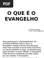 o Que e Evangelho