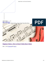 !beginner Basics - How To Read Violin Sheet Music
