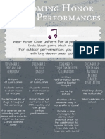 Upcoming Honor Choir Performances- Fall 2015
