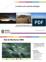 Calidad del aire en Nuevo León y primeras estrategias (SEDESU, 2015)
