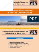 Propuestas de Acciones de La Mesa de Calidad Del Aire (2015)