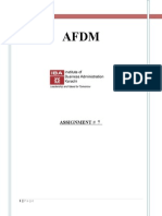 AFDM Assignment #7 1-7 Pages
