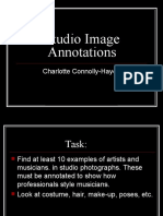 Studio Image Annotations: Charlotte Connolly-Hayes