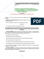 Ley Reglamentaria de La Fracción XVIII Del Artículo 73 Constitucional en Lo Que Se Refiere PDF