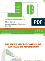 Balance Macroscópico de CM