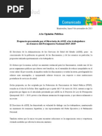 Comunicado Directorio ASSE