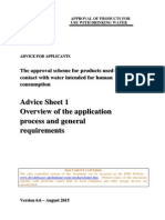 DWI Approval Process For Chemicals and Equipment