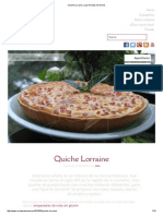 Quiche Lorraine - Las Recetas de Mamá