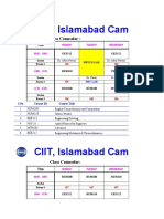 CIIT, Islamabad Campus: Class Counselor