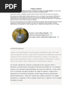 A Água No Planeta