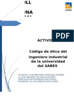 Código Ético de los Ingenieros Ingenieros Industriales de la Universidad del Sabes