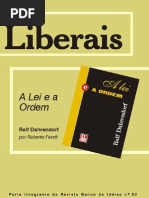 Sumário - "A LEI E A ORDEM" - Ralf Dahrendorf (Banco de Idéias nº 50) 