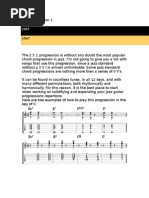 Jazz Guitar Chord Progressions 1