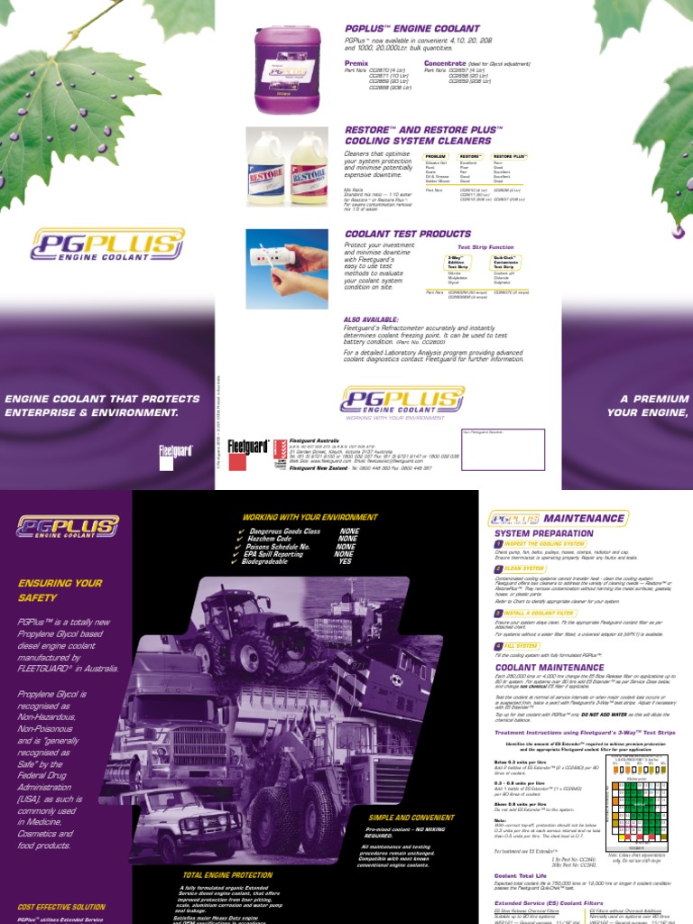 PGPlus Brochure 3301000A | PDF | Chemical Substances | Chemistry