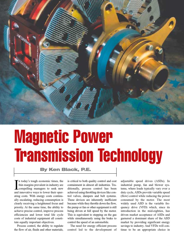 Magnetic Adjustable Speed Drives Explained | PDF | Engines | Pump